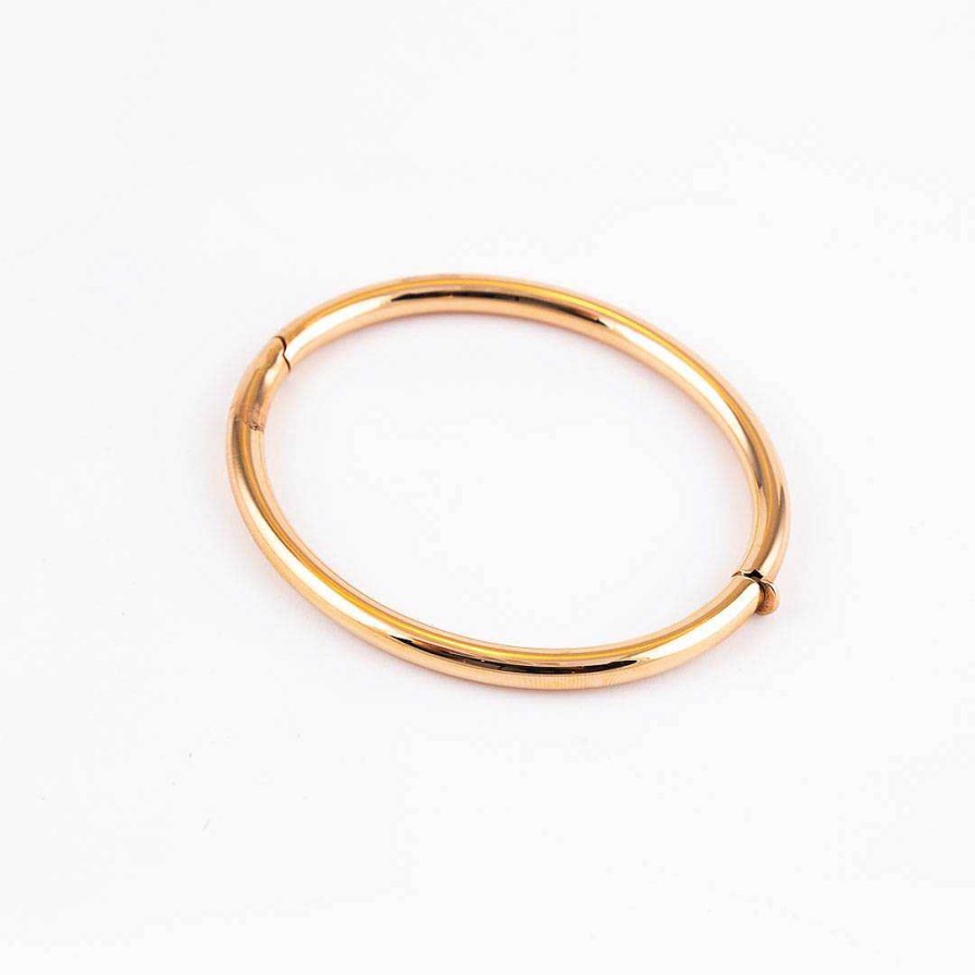 Pulseras Joyería | Pulsera Tubo En Oro Rosa